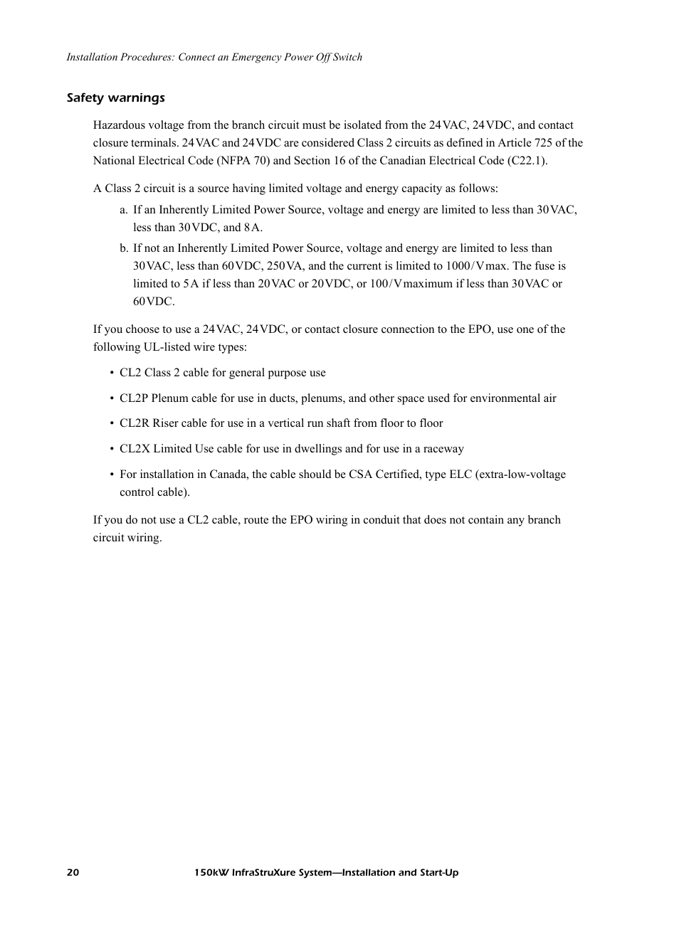 Safety warnings | American Power Conversion PDU User Manual | Page 28 / 54