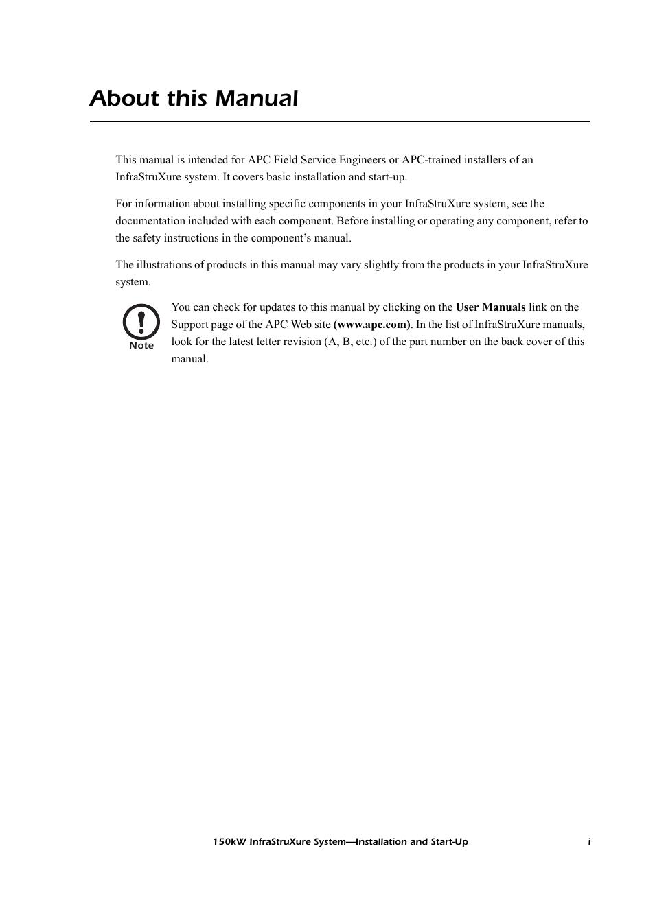 About this manual | American Power Conversion PDU User Manual | Page 3 / 54