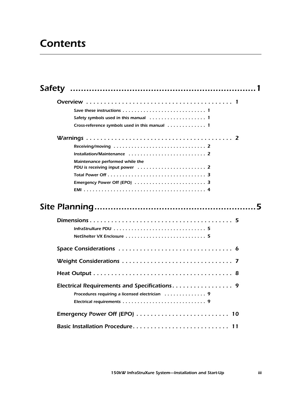 American Power Conversion PDU User Manual | Page 5 / 54