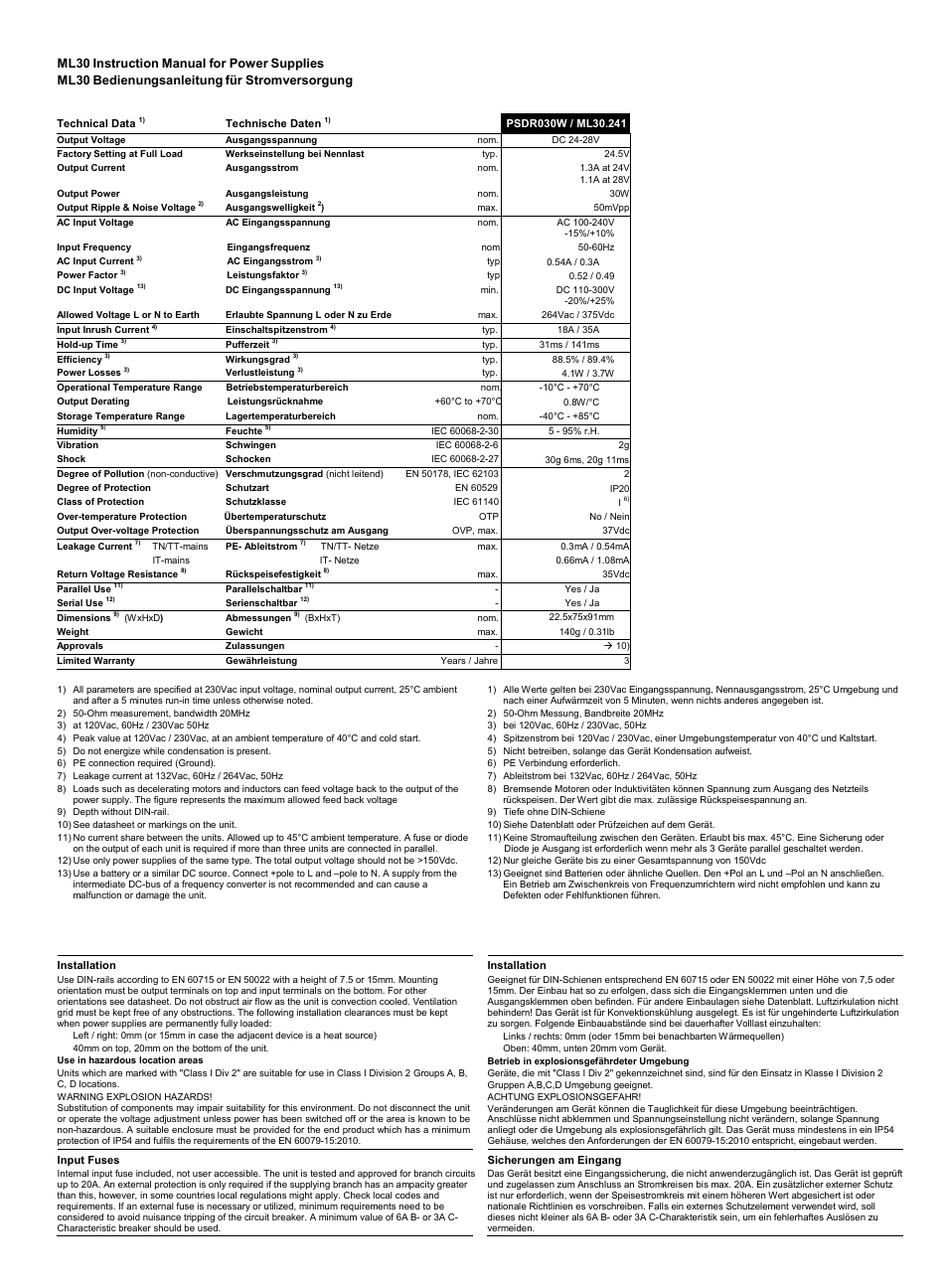 Red Lion PSDR030W User Manual | Page 3 / 4