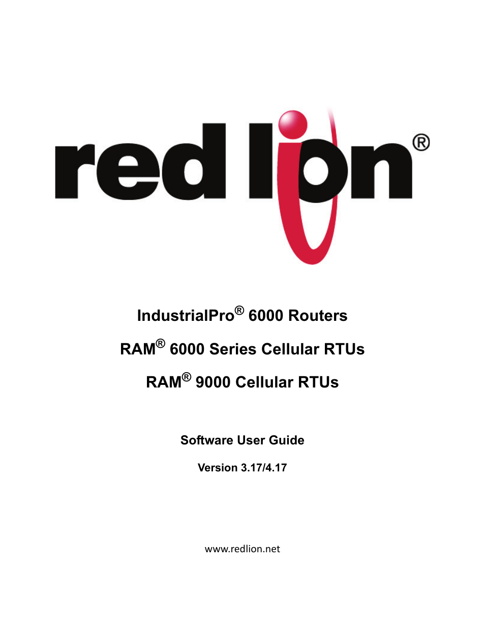 Red Lion IndustrialPr 6000 Router User Manual | 186 pages