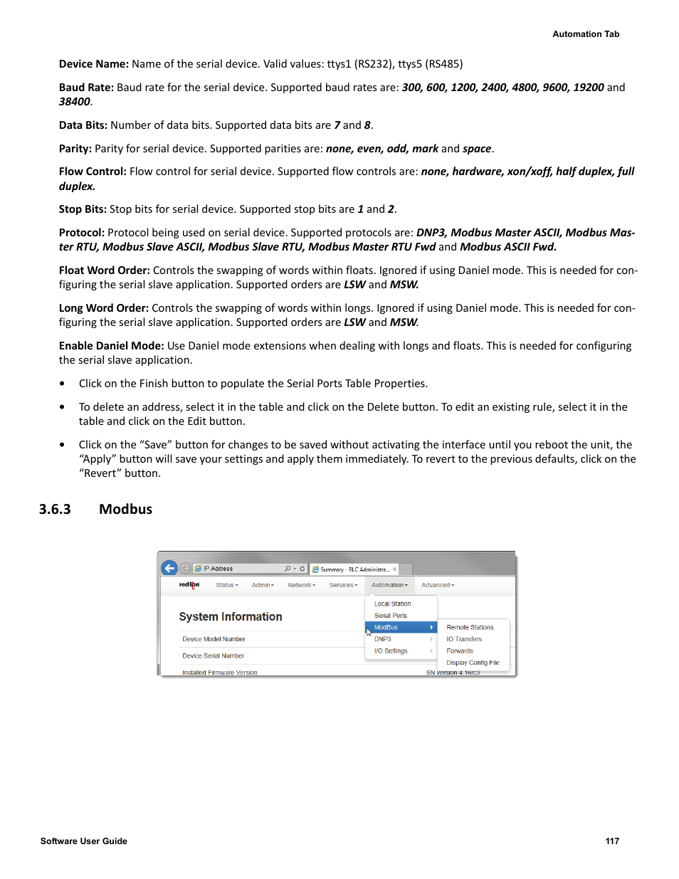 3 modbus | Red Lion IndustrialPr 6000 Router User Manual | Page 117 / 186