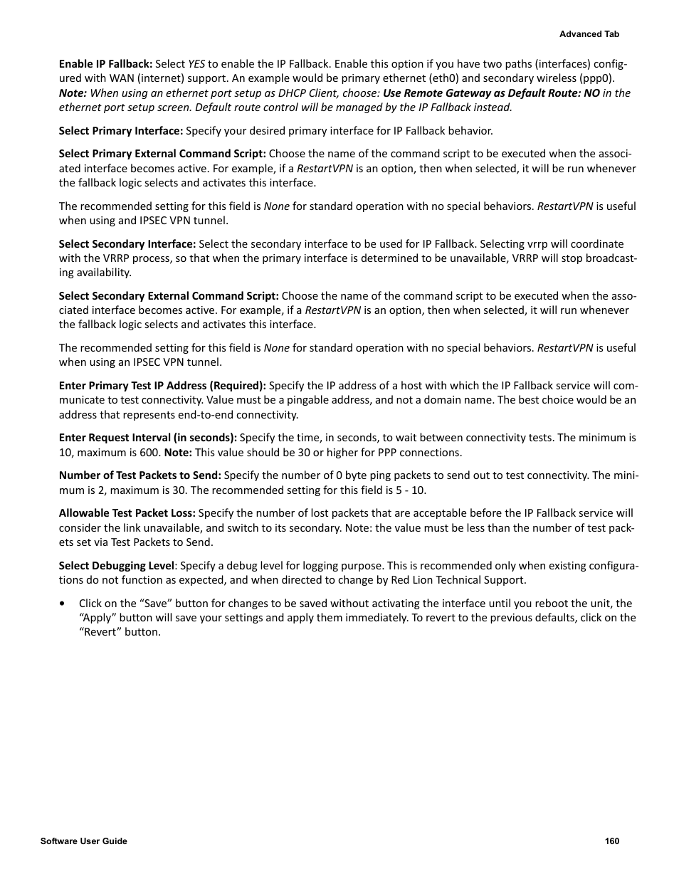 Red Lion IndustrialPr 6000 Router User Manual | Page 160 / 186