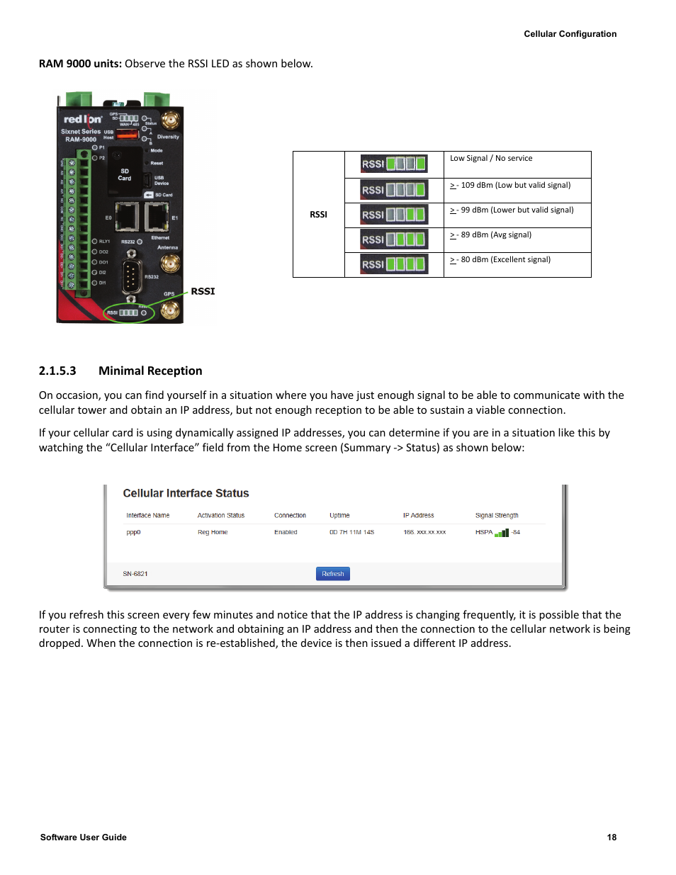 3 minimal reception | Red Lion IndustrialPr 6000 Router User Manual | Page 18 / 186