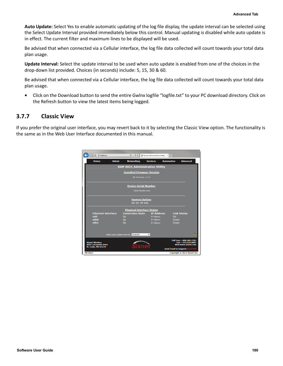 7 classic view, 7 classic, View | Red Lion IndustrialPr 6000 Router User Manual | Page 180 / 186