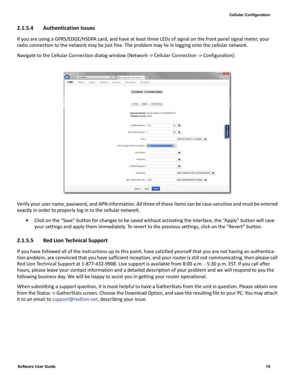 4 authentication issues, 5 red lion technical support | Red Lion IndustrialPr 6000 Router User Manual | Page 19 / 186