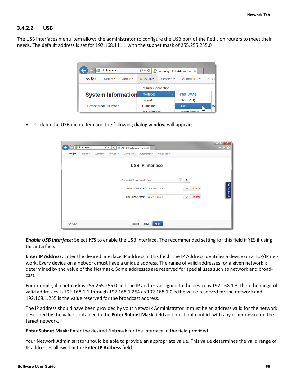 2 usb | Red Lion IndustrialPr 6000 Router User Manual | Page 55 / 186