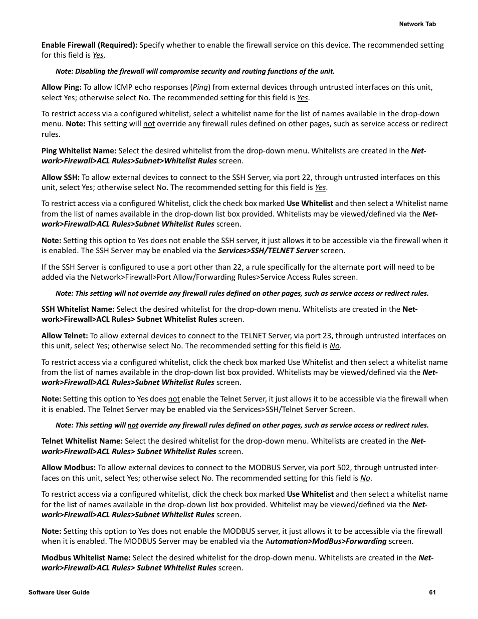 Red Lion IndustrialPr 6000 Router User Manual | Page 61 / 186