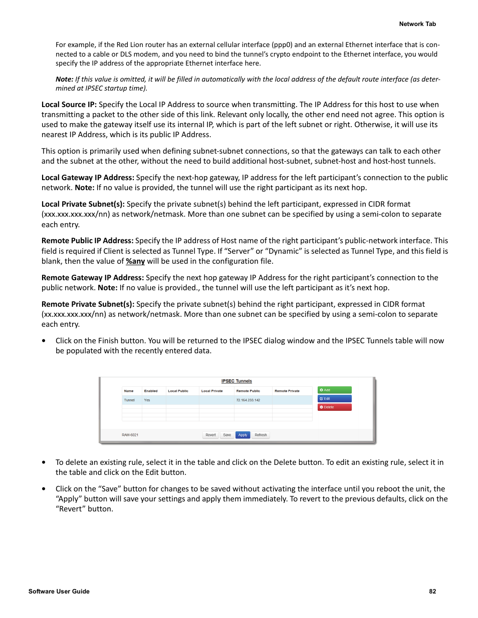 Red Lion IndustrialPr 6000 Router User Manual | Page 82 / 186