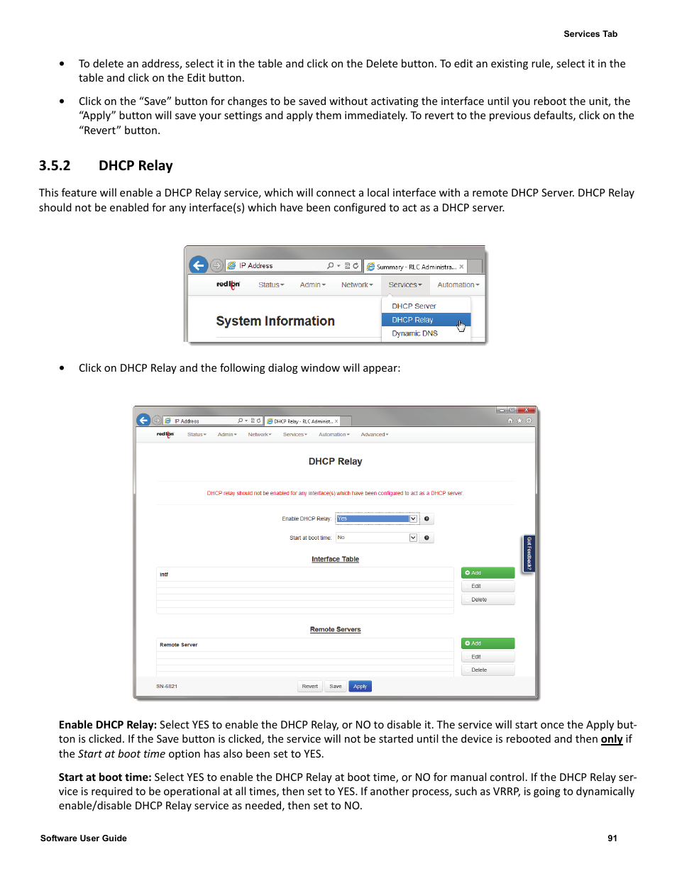 2 dhcp relay, 2 dhcp, Relay | Red Lion IndustrialPr 6000 Router User Manual | Page 91 / 186