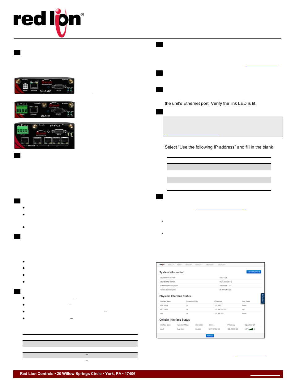 Red Lion IndustrialPr 6000 Router User Manual | 2 pages