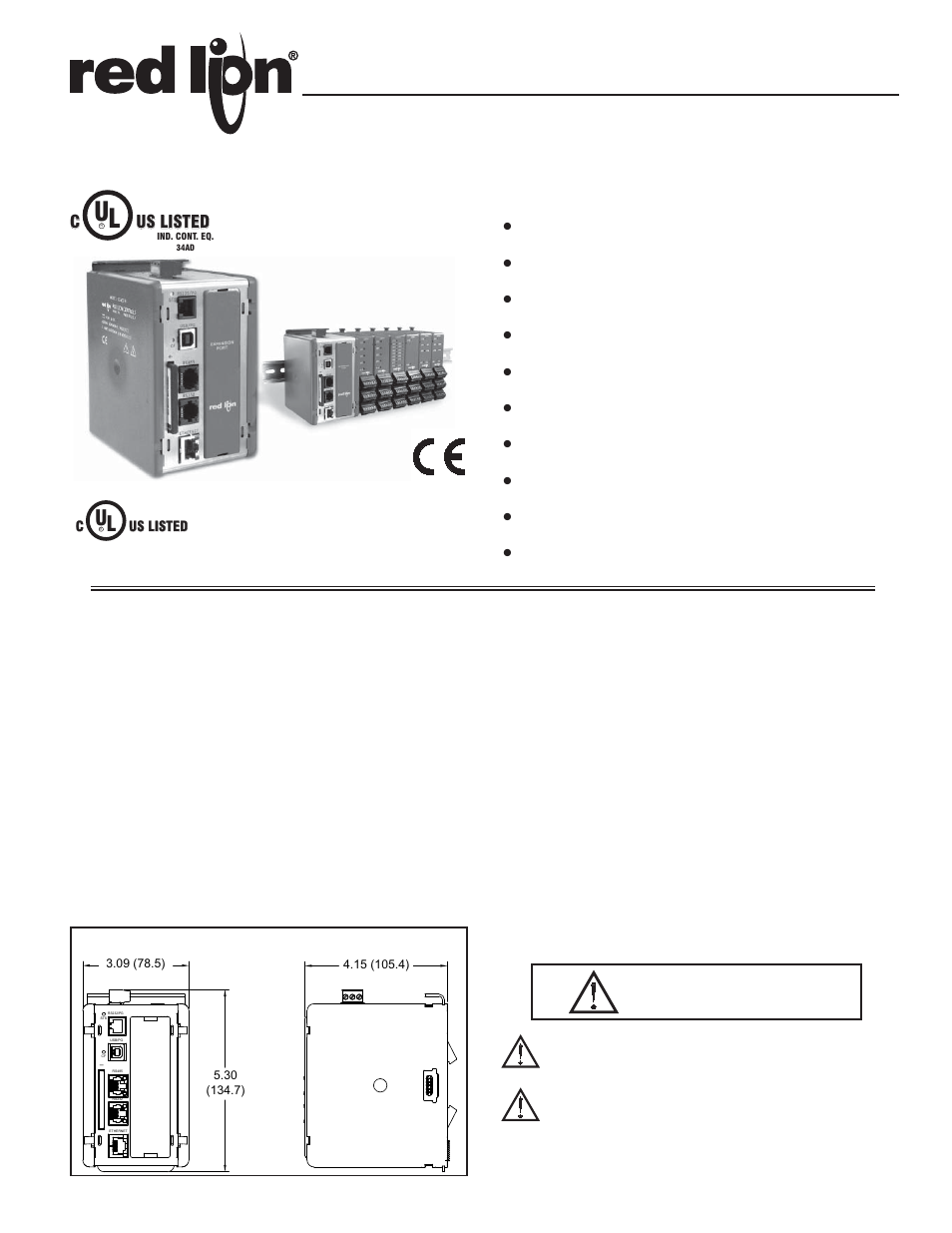 Red Lion CSMSTR LE/SX/GT User Manual | 8 pages