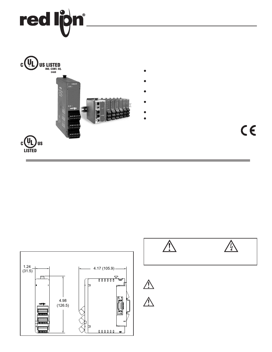 Red Lion CSOUT User Manual | 4 pages