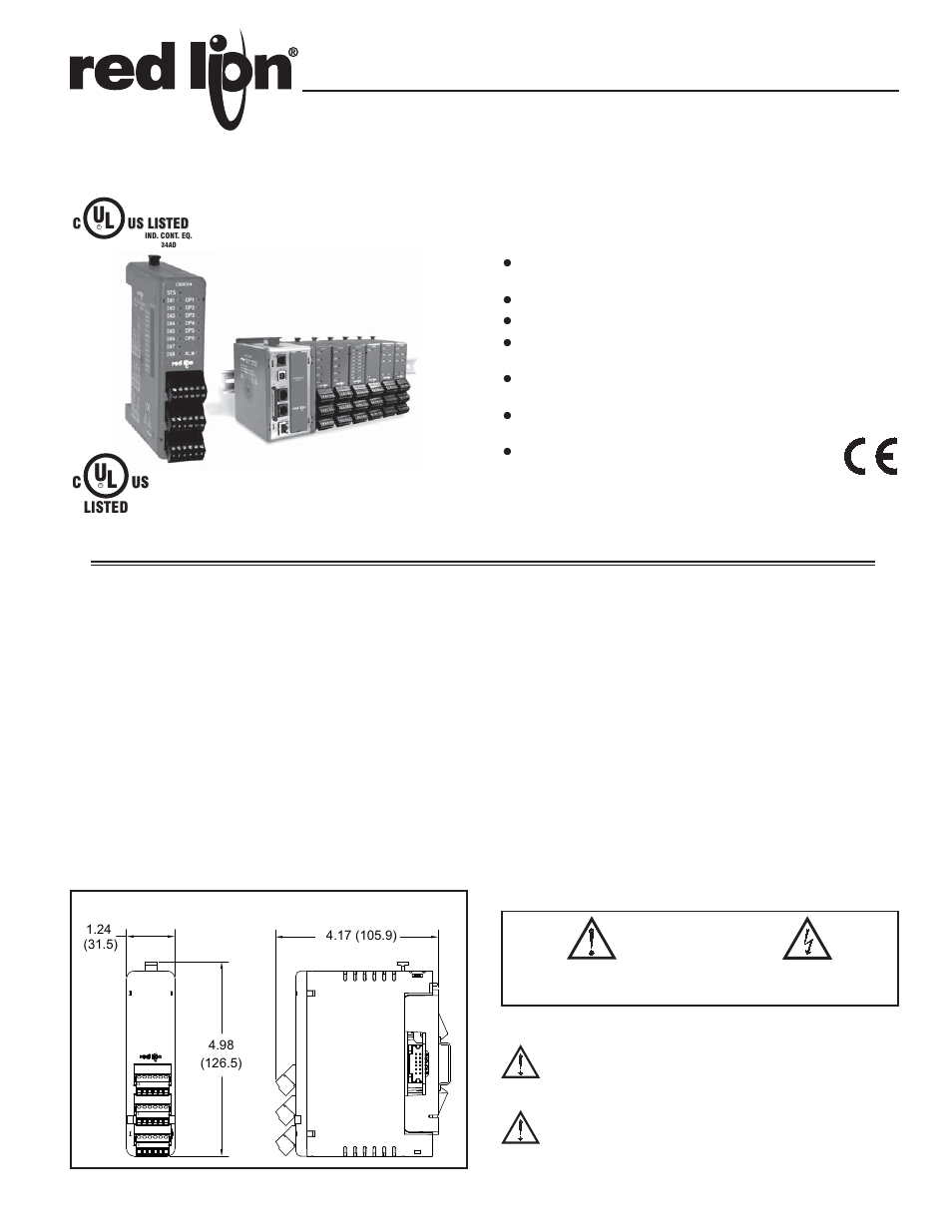 Red Lion CSDIO User Manual | 8 pages