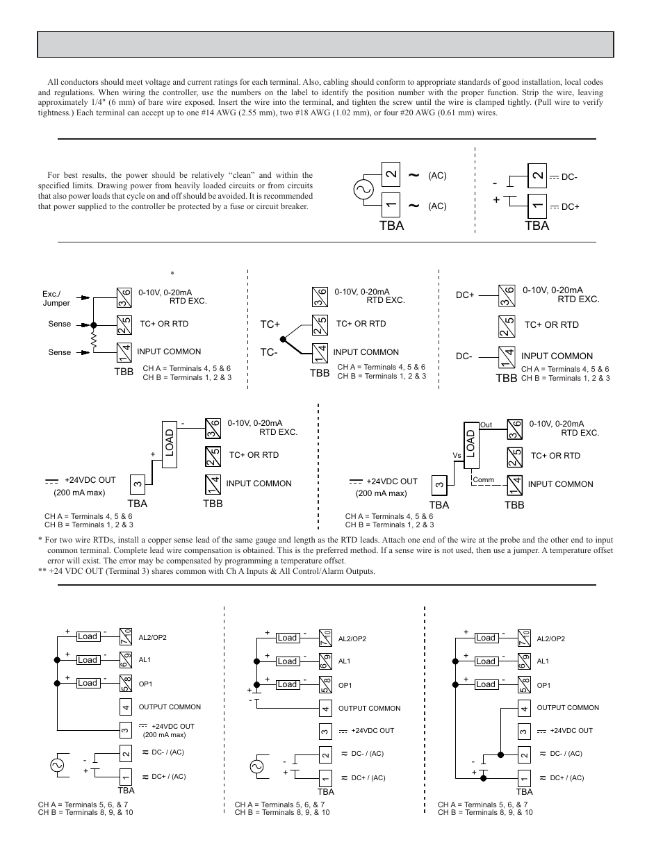 Step 4 wiring the controller, Wiring connections, 21 tbb | Red Lion DLC User Manual | Page 6 / 28