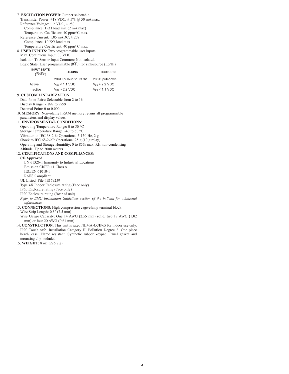 Red Lion PAX2C User Manual | Page 4 / 56