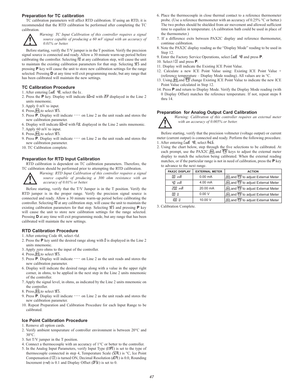 Red Lion PAX2C User Manual | Page 47 / 56