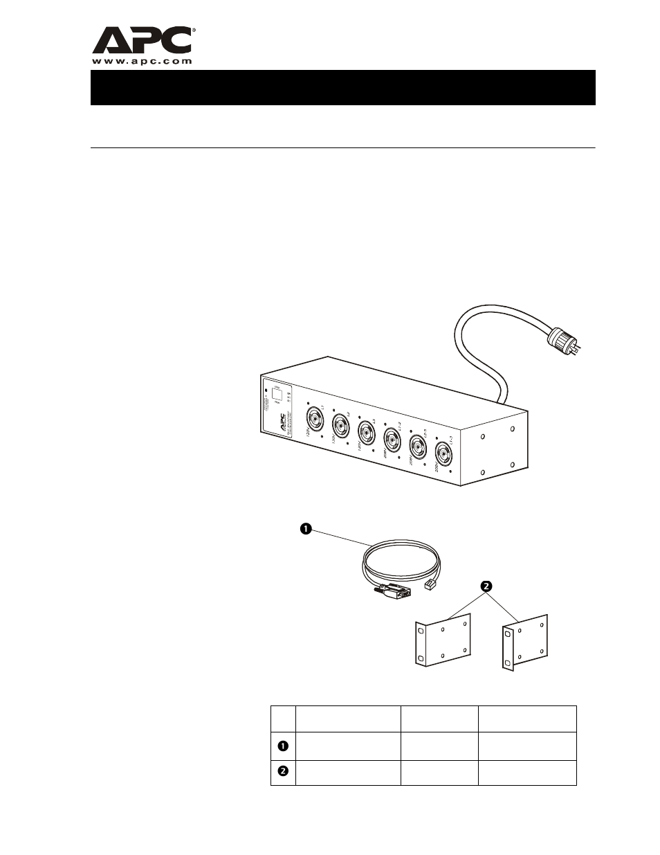 American Power Conversion AP7610 User Manual | 16 pages