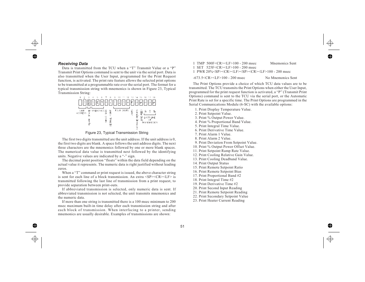 Receiving data 51 | Red Lion TCU User Manual | Page 59 / 104