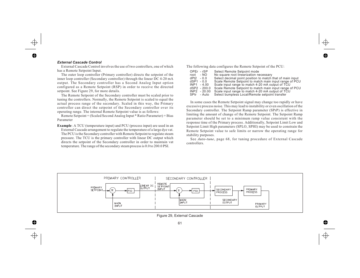 External cascade control 61 | Red Lion TCU User Manual | Page 69 / 104