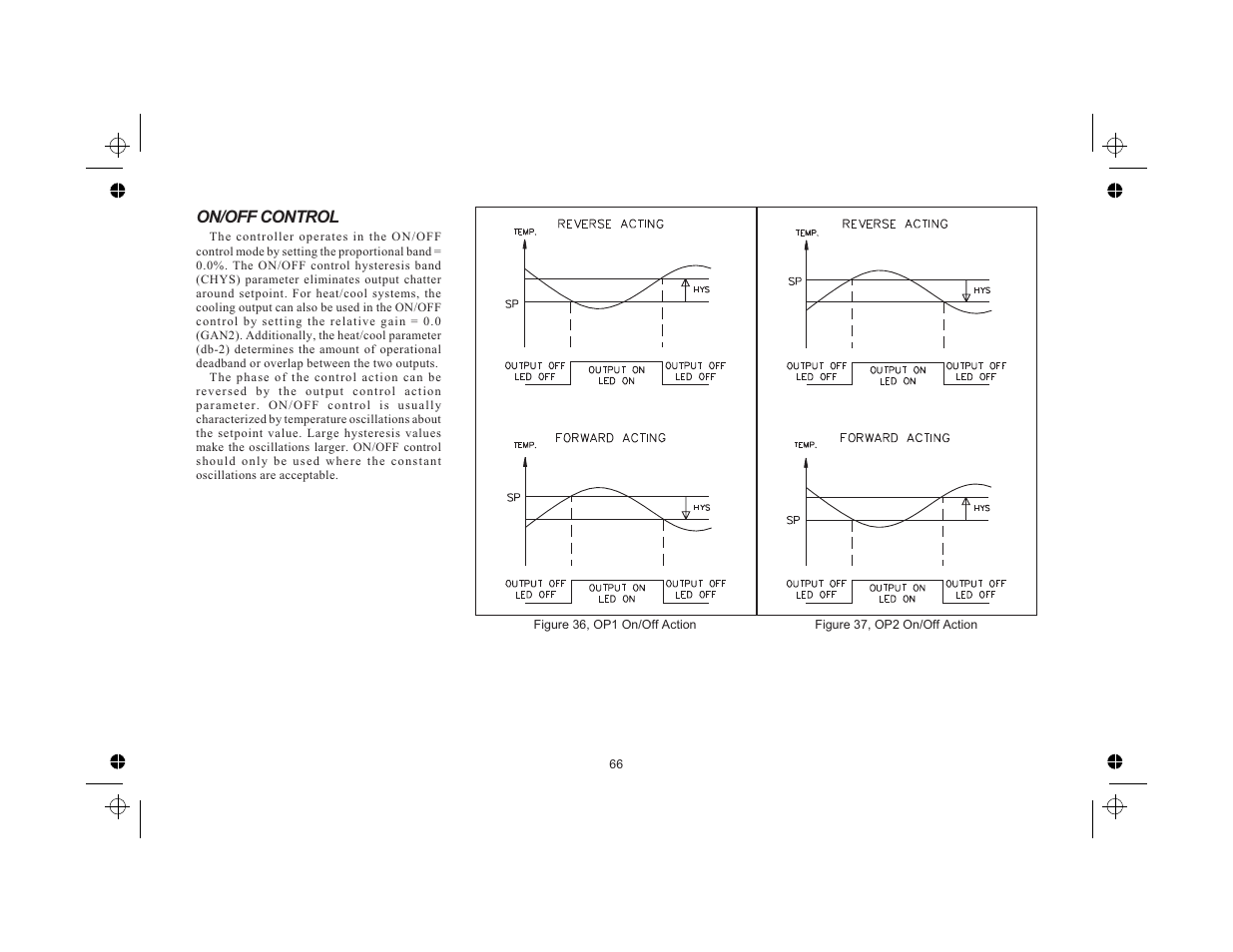On/off control 66, On/off control | Red Lion TCU User Manual | Page 74 / 104