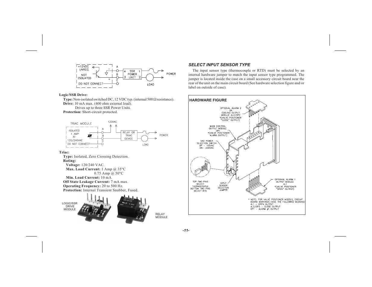 Select input sensor type 11 | Red Lion TSC User Manual | Page 13 / 92