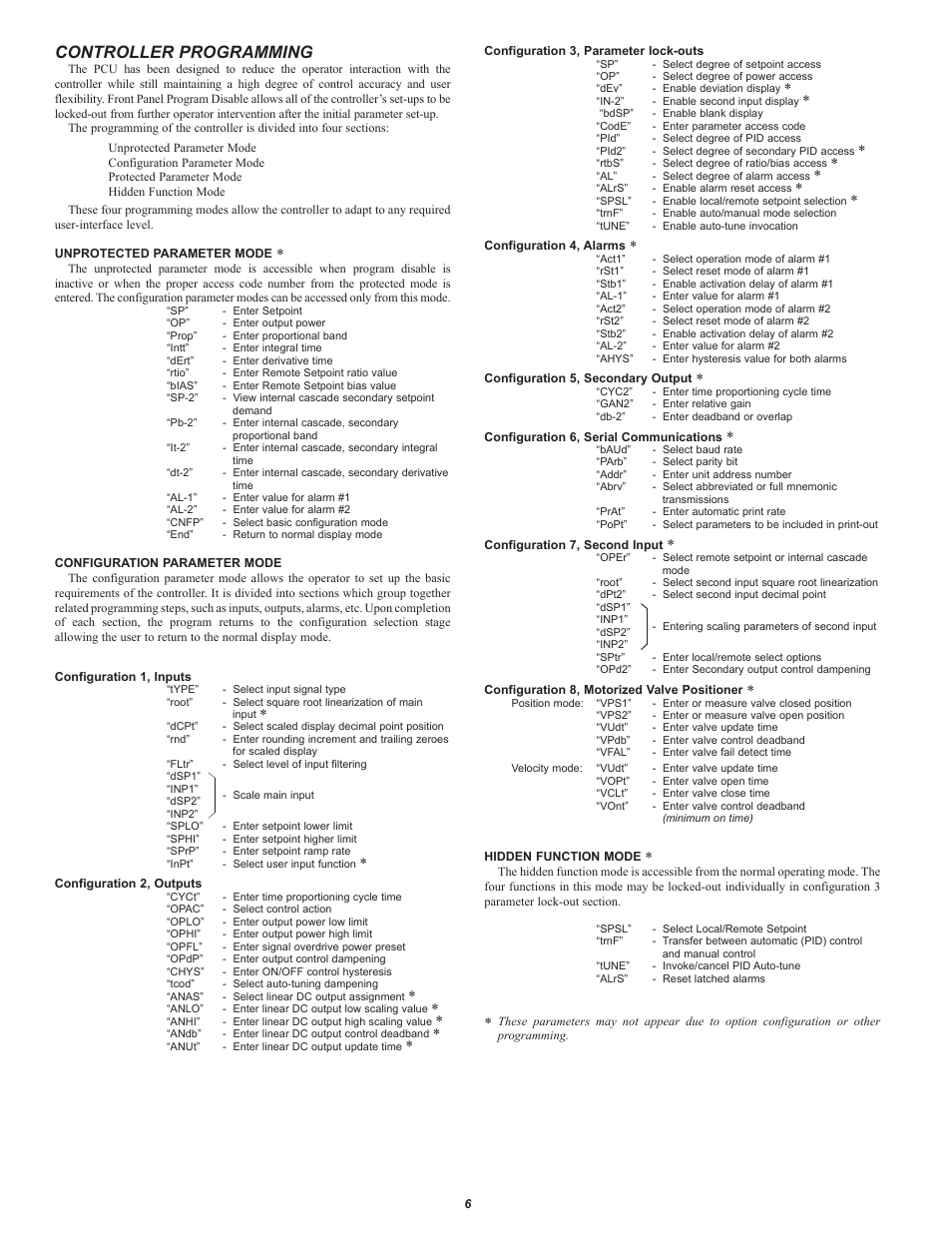 Controller programming | Red Lion PCU User Manual | Page 6 / 8