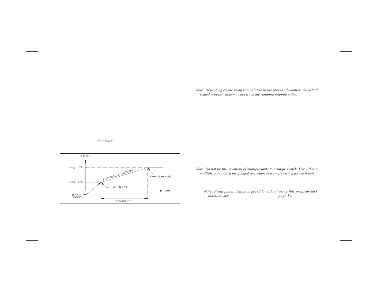 Setpoint limit values (splo & sphi) 23, Setpoint ramp rate (sprp) 23 | Red Lion PCU User Manual | Page 31 / 96