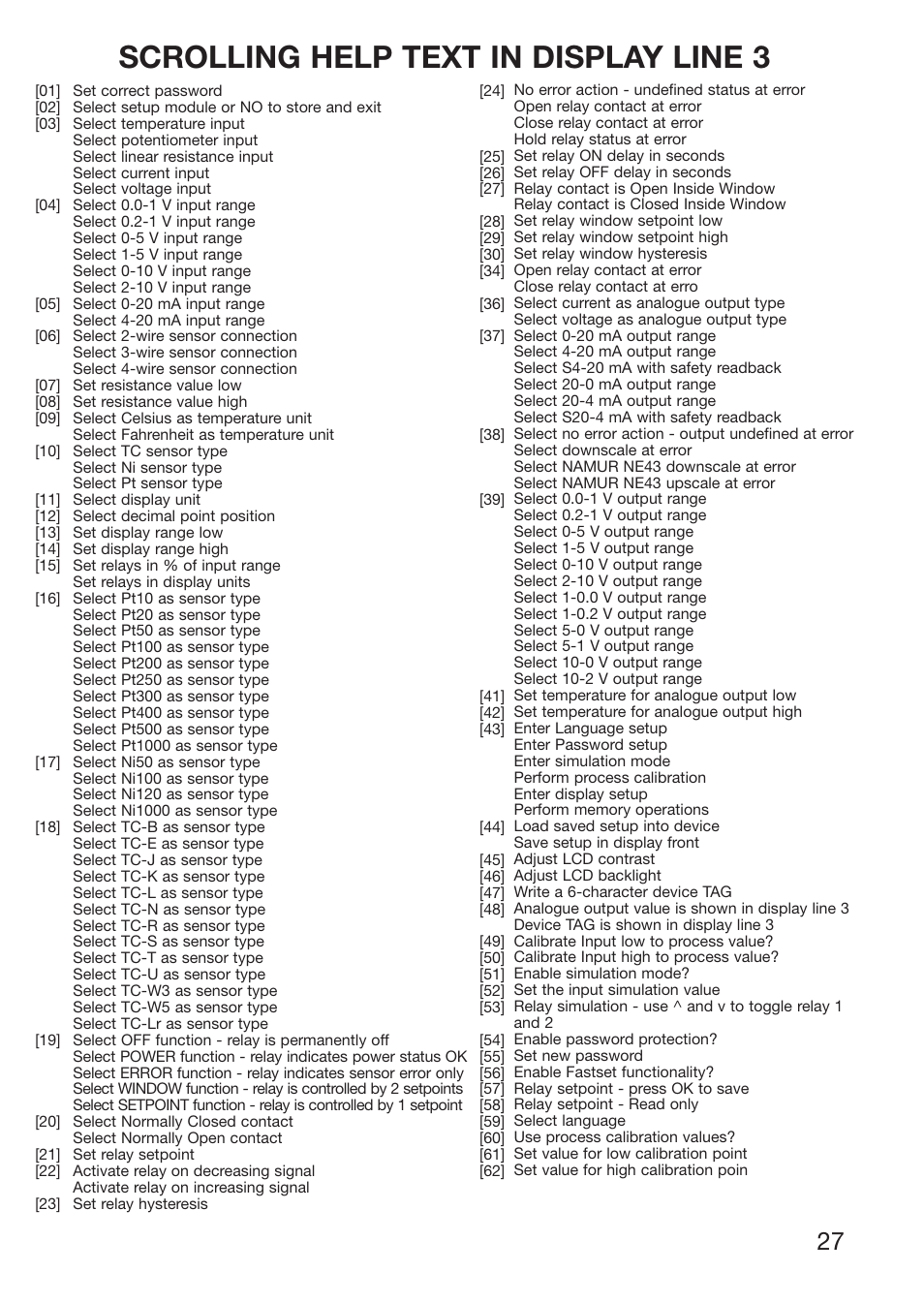 Scrolling help text in display line 3 | Red Lion IAMS User Manual | Page 28 / 86