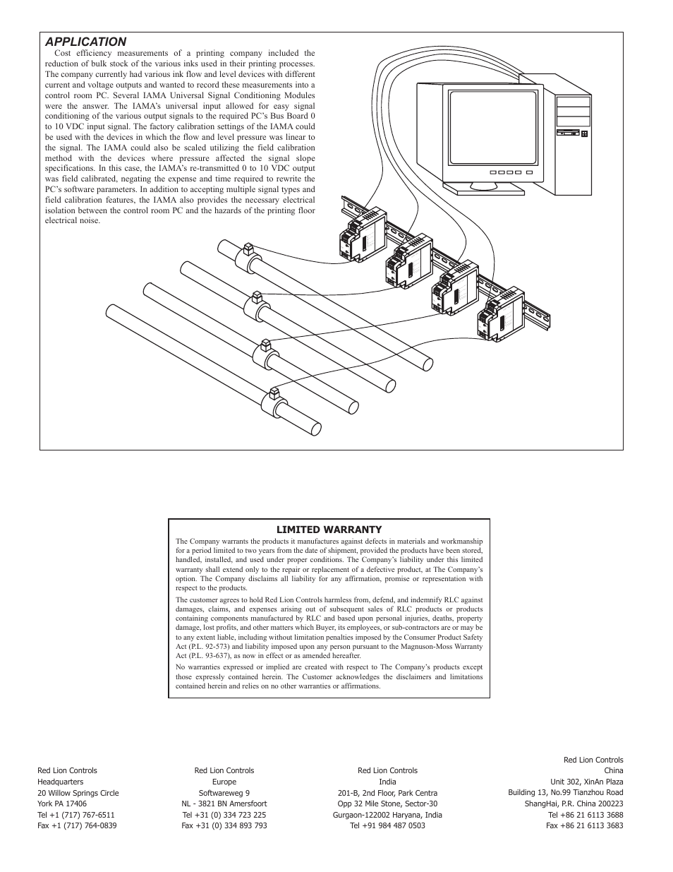 Application | Red Lion IAMA User Manual | Page 8 / 8