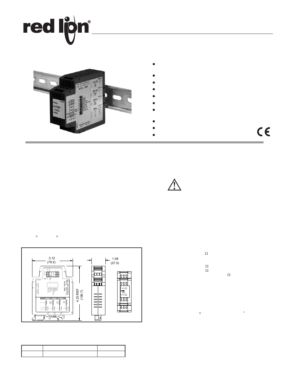 Red Lion IRMA User Manual | 8 pages