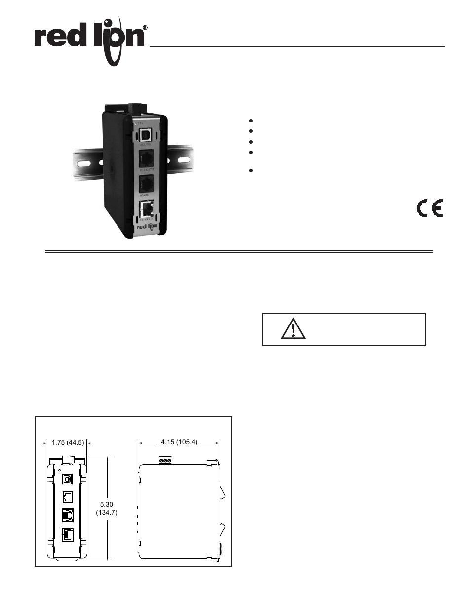 Red Lion ICM8 User Manual | 8 pages