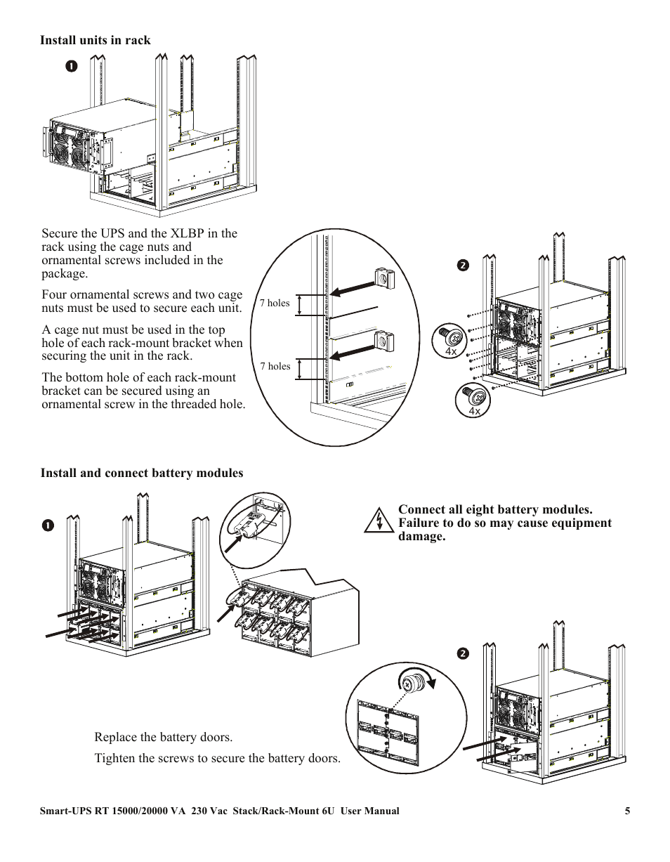 American Power Conversion RT XLI/XLICH User Manual | Page 9 / 34