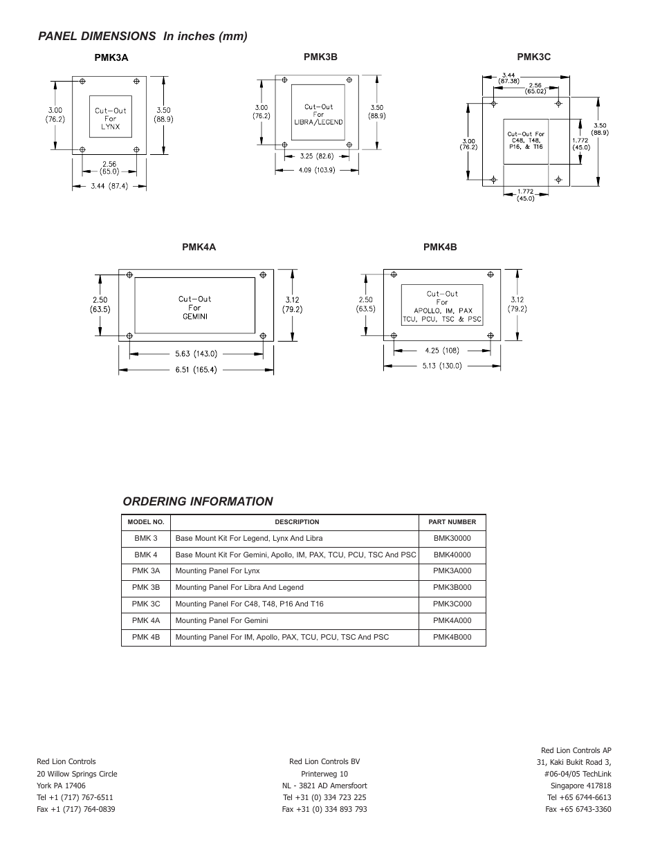 Red Lion PMK4 User Manual | Page 2 / 2