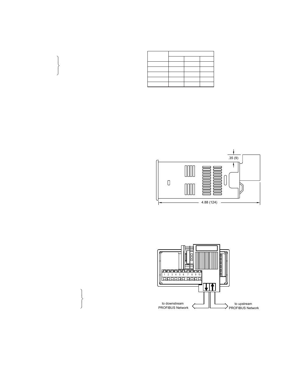 Installation and connection, Pax manual mode registers | Red Lion PAXCDC5 (PROFIBUS) User Manual | Page 4 / 4