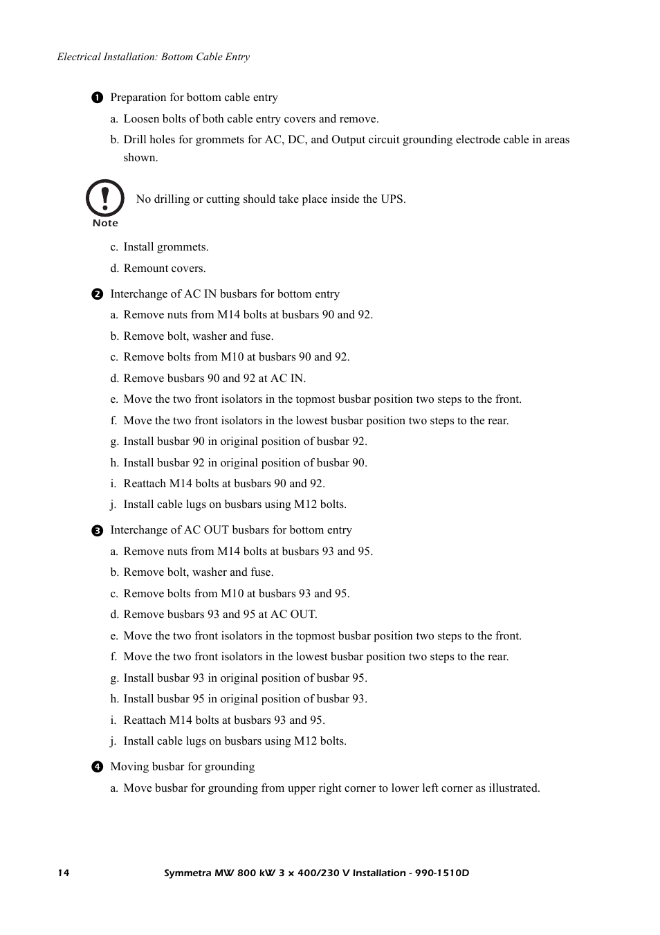 American Power Conversion SYMF800KH User Manual | Page 20 / 54
