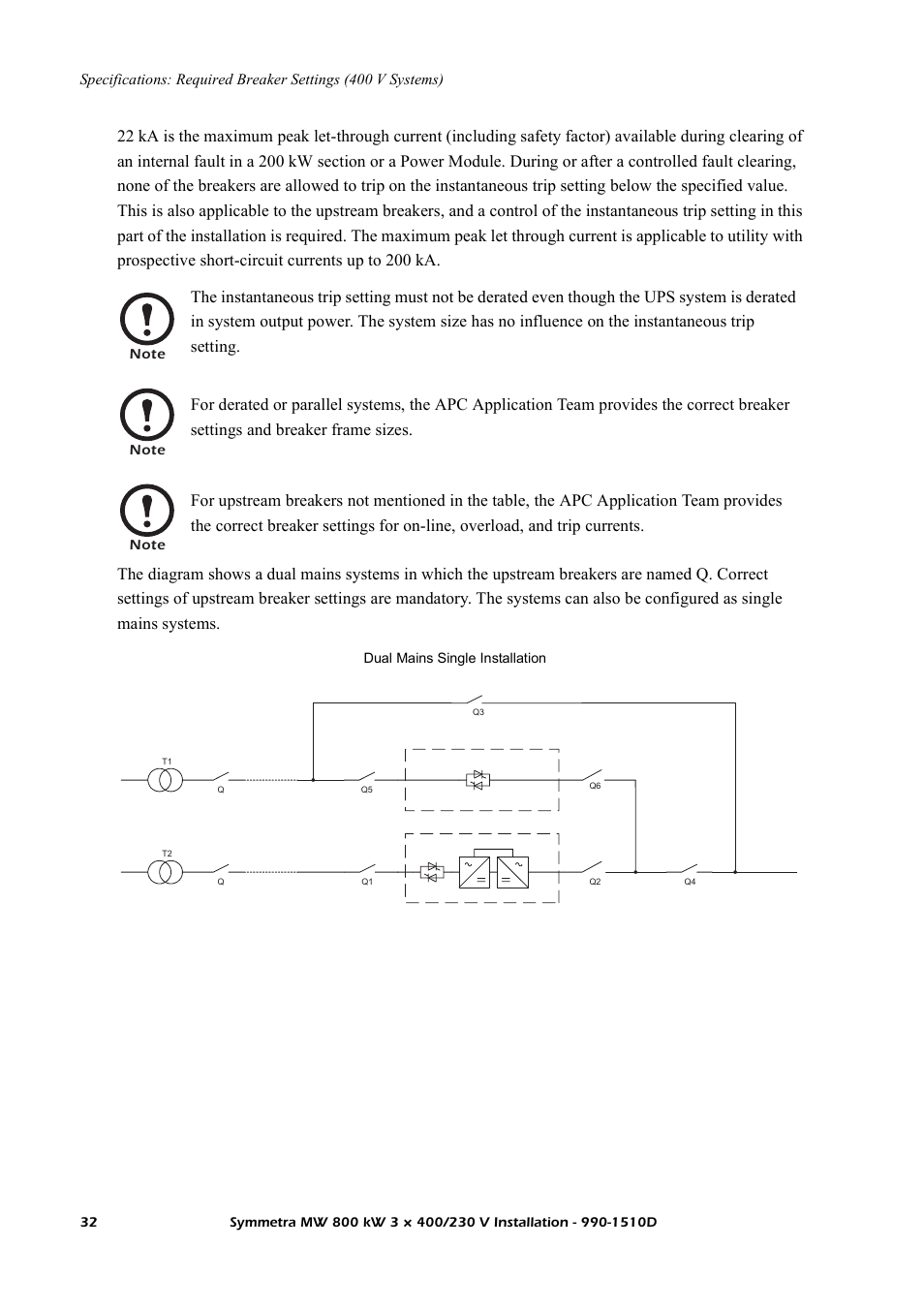 American Power Conversion SYMF800KH User Manual | Page 38 / 54