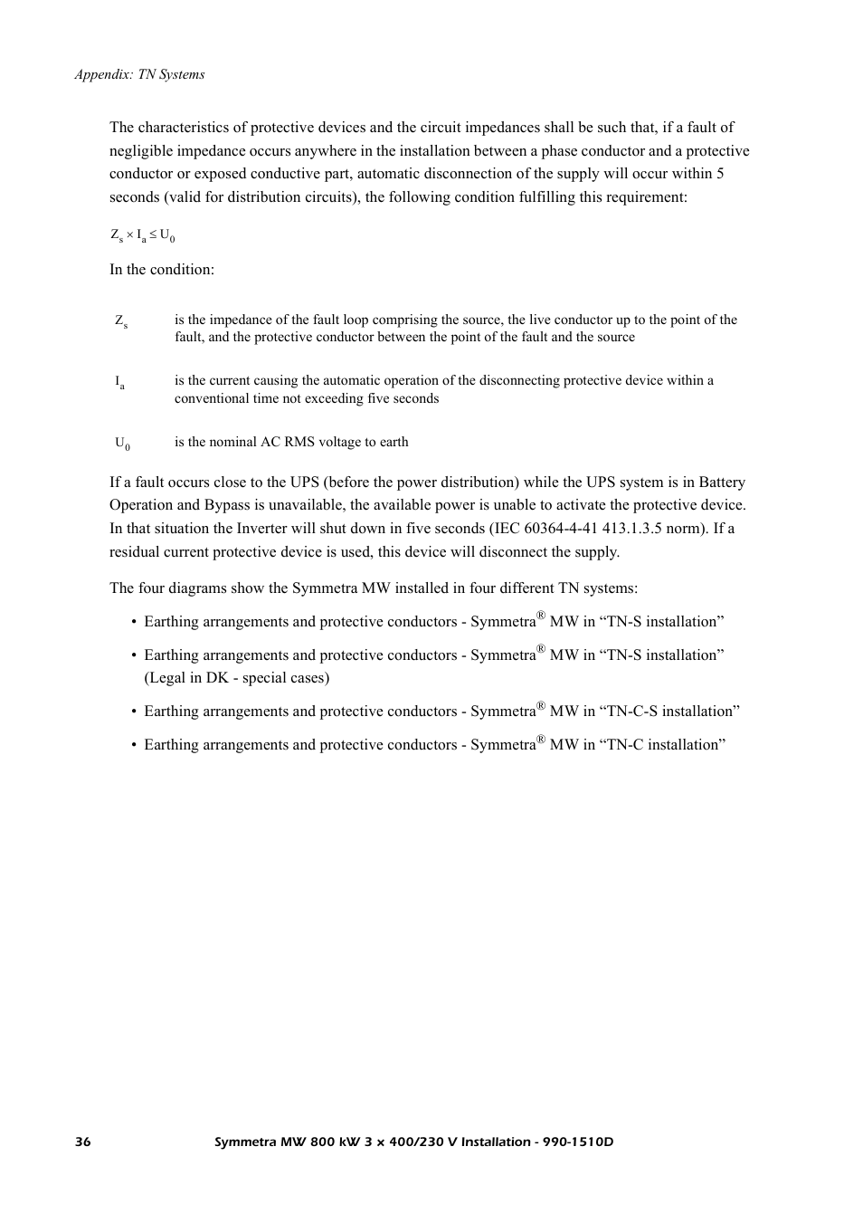 American Power Conversion SYMF800KH User Manual | Page 42 / 54