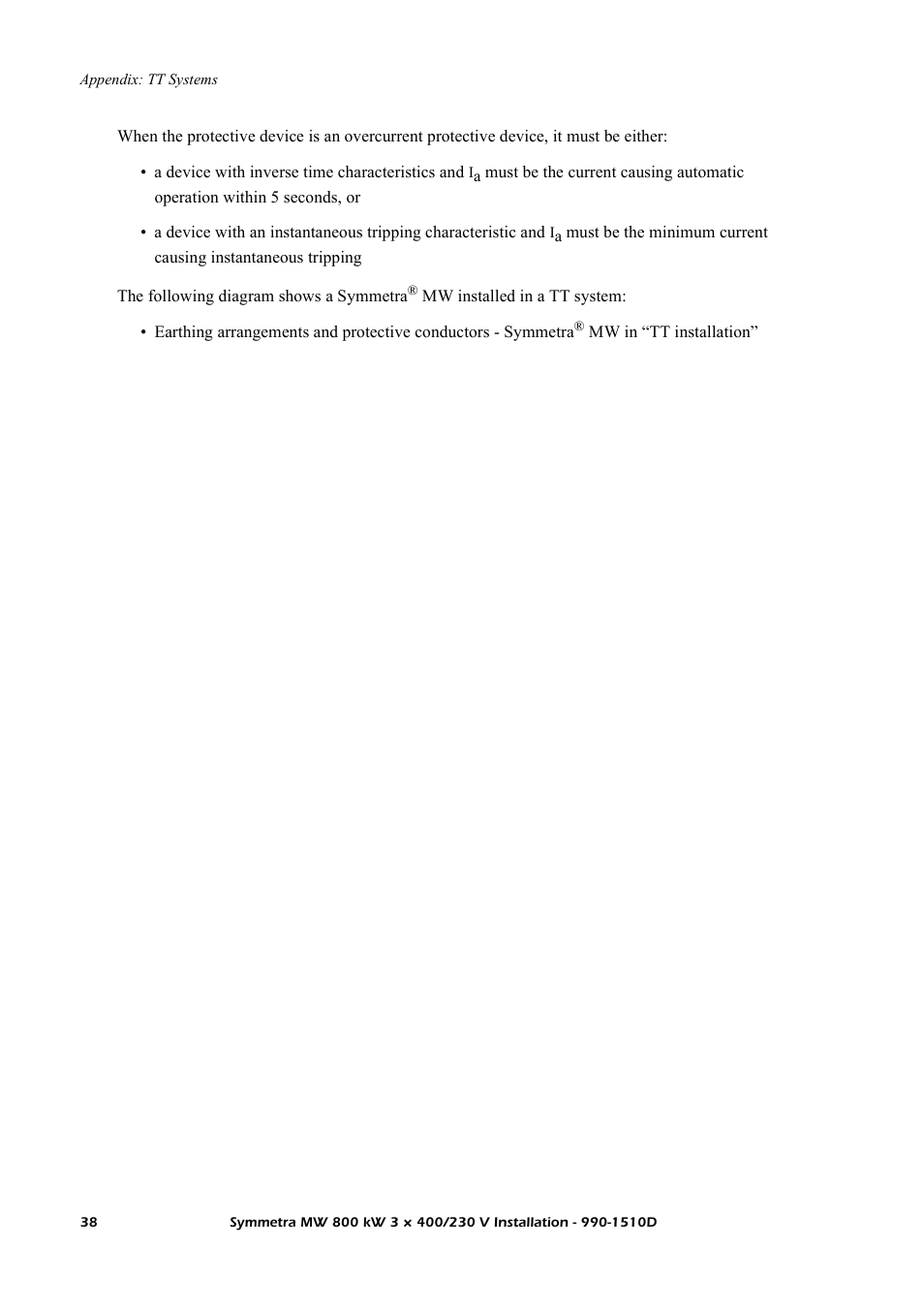 American Power Conversion SYMF800KH User Manual | Page 44 / 54
