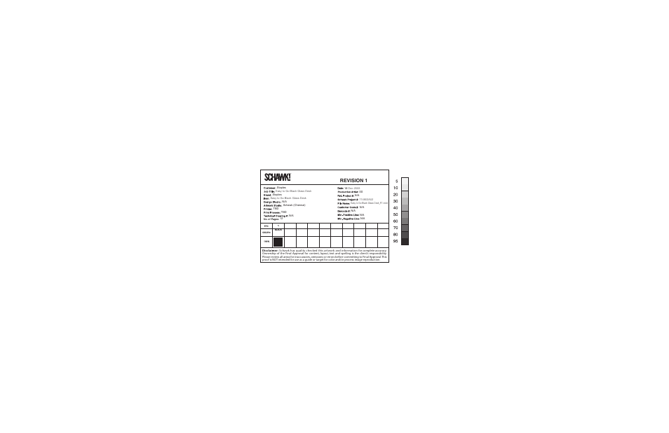 Revision 1 | Altra Furniture 36" Glass Computer Desk User Manual | Page 7 / 7