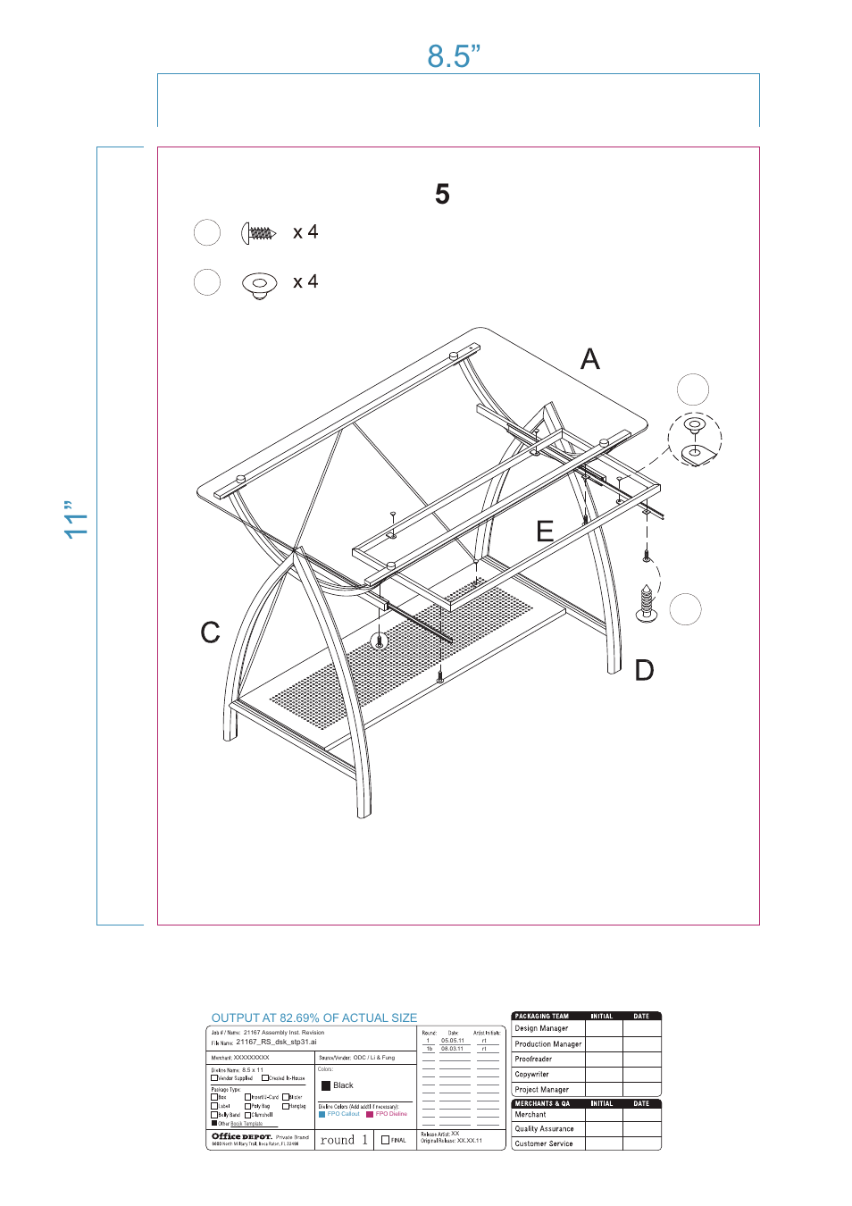 Altra Furniture Alluna Computer Desk User Manual | Page 10 / 16