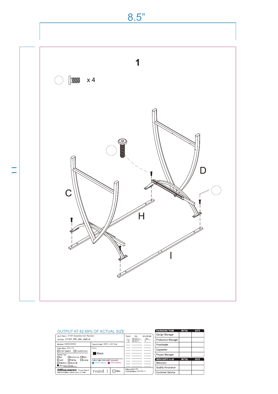 Altra Furniture Alluna Computer Desk User Manual | Page 6 / 16