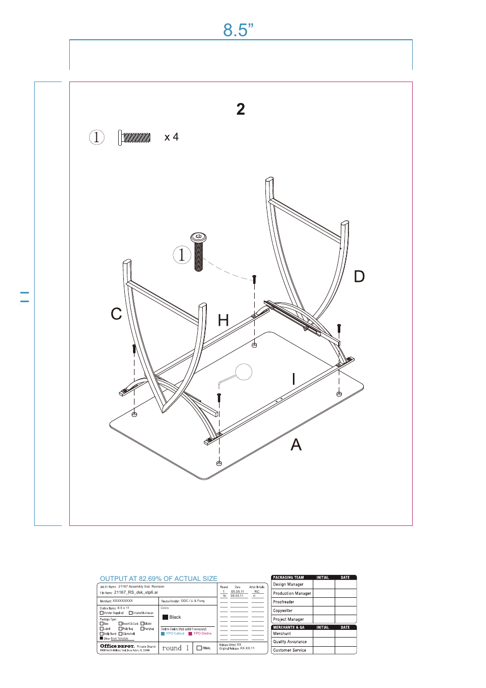 Altra Furniture Alluna Computer Desk User Manual | Page 7 / 16