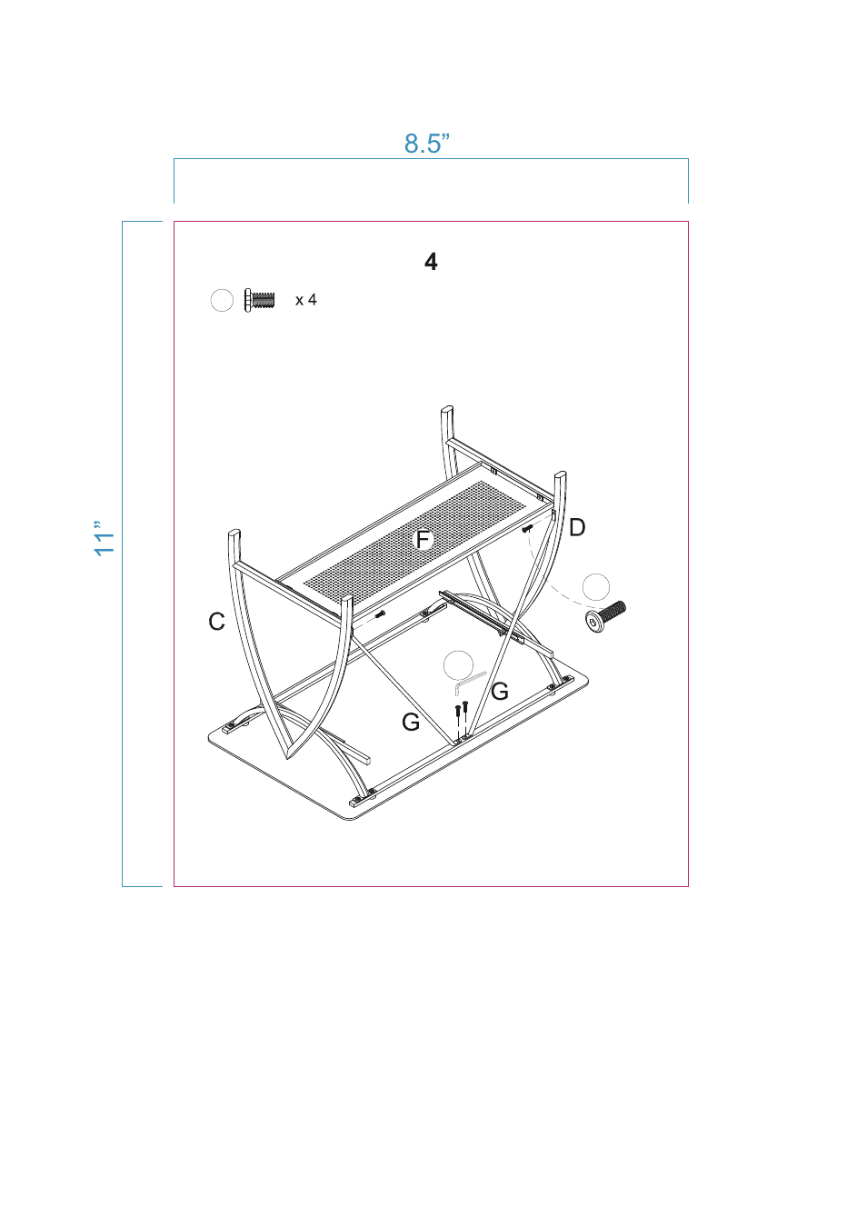 Altra Furniture Alluna Computer Desk User Manual | Page 9 / 16