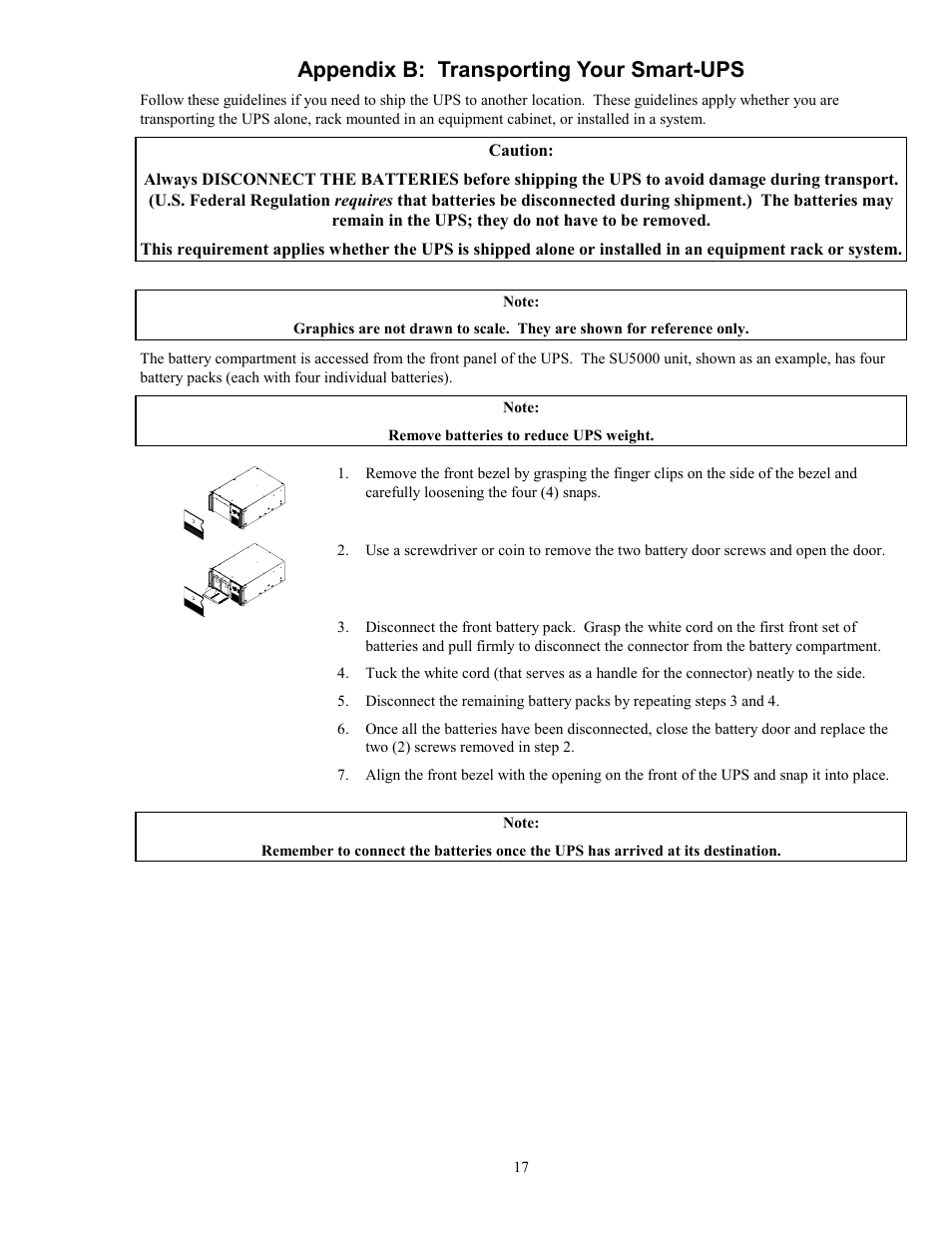 Appendix b: transporting your smart-ups | American Power Conversion 5000RMB User Manual | Page 23 / 23