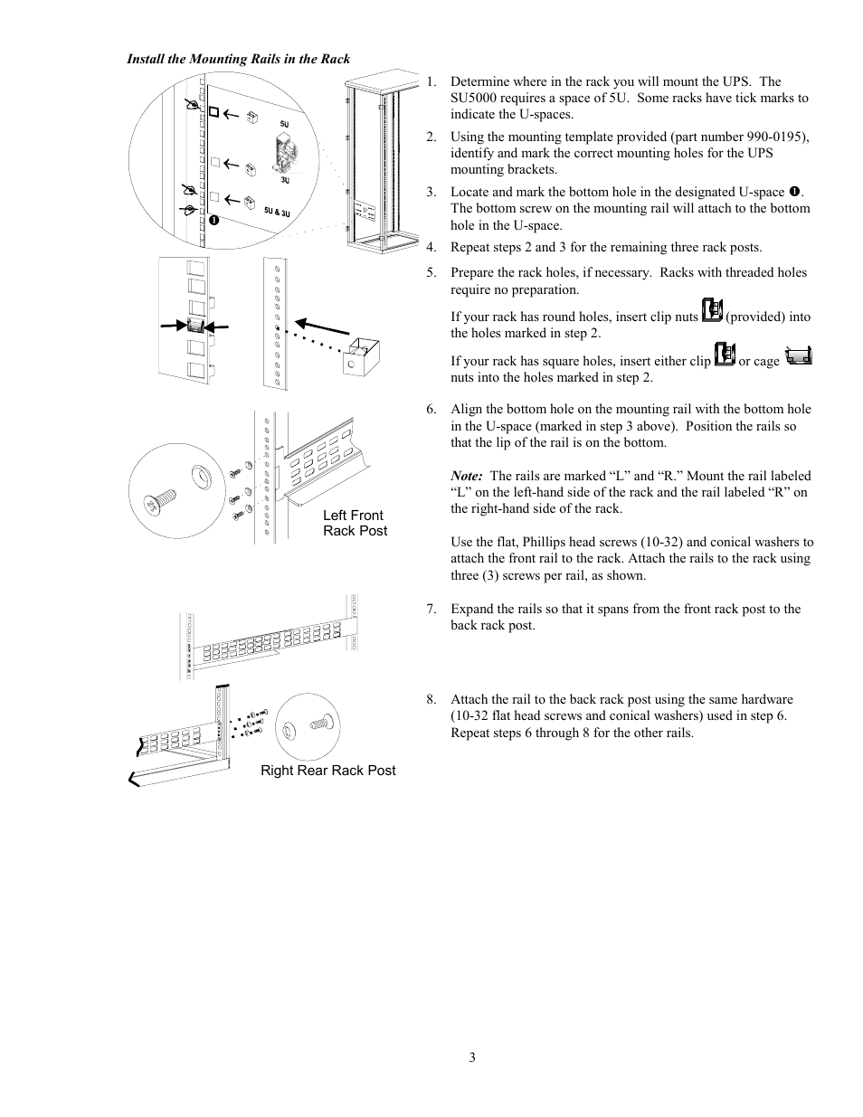 American Power Conversion 5000RMB User Manual | Page 9 / 23
