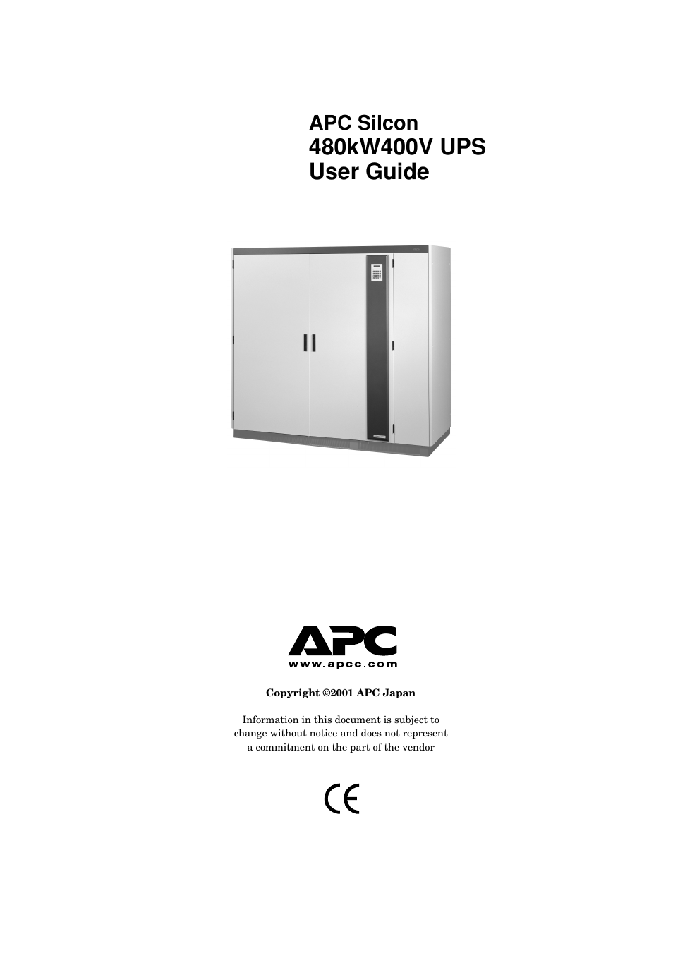 American Power Conversion 480kW400V User Manual | 32 pages