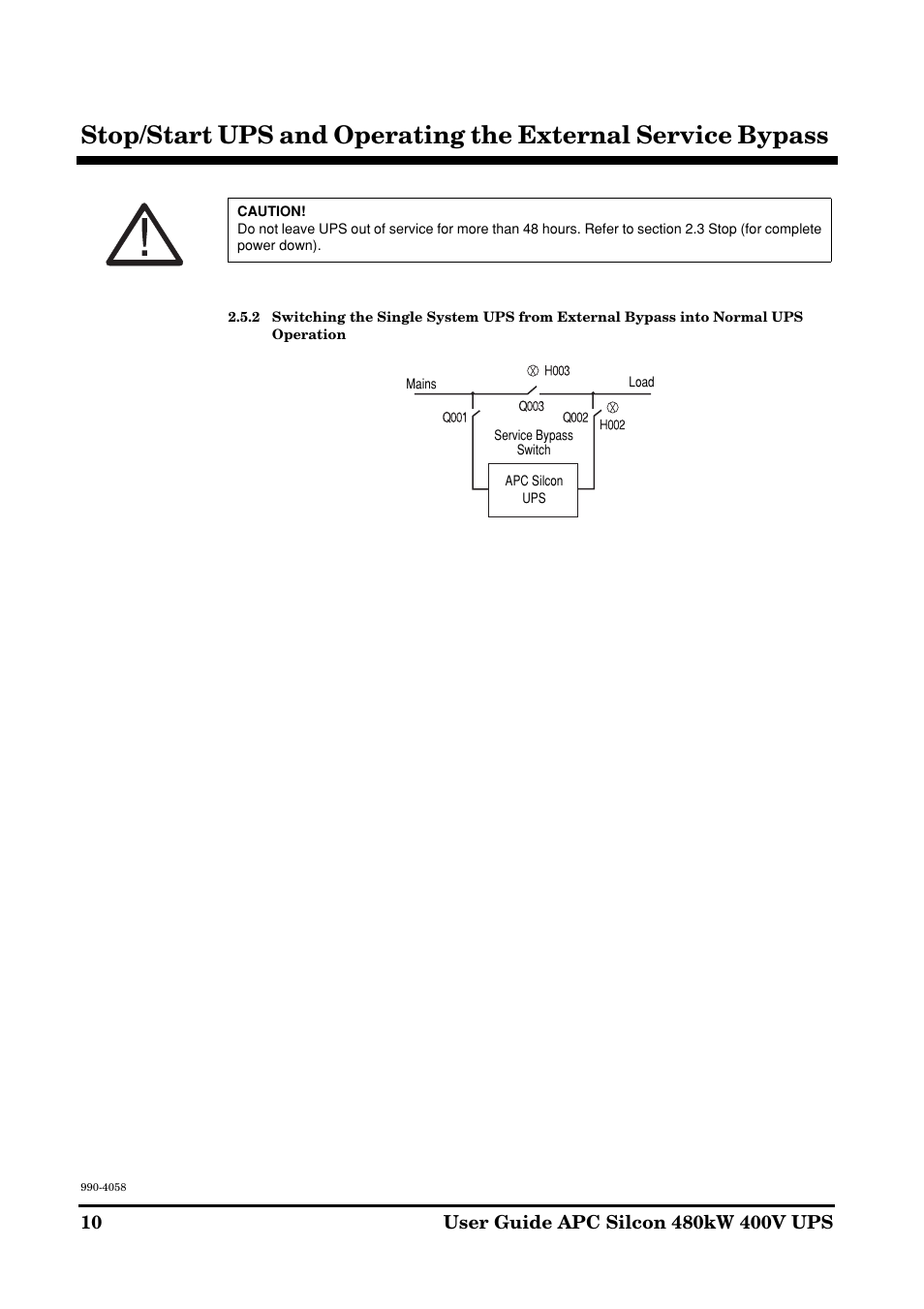 American Power Conversion 480kW400V User Manual | Page 10 / 32