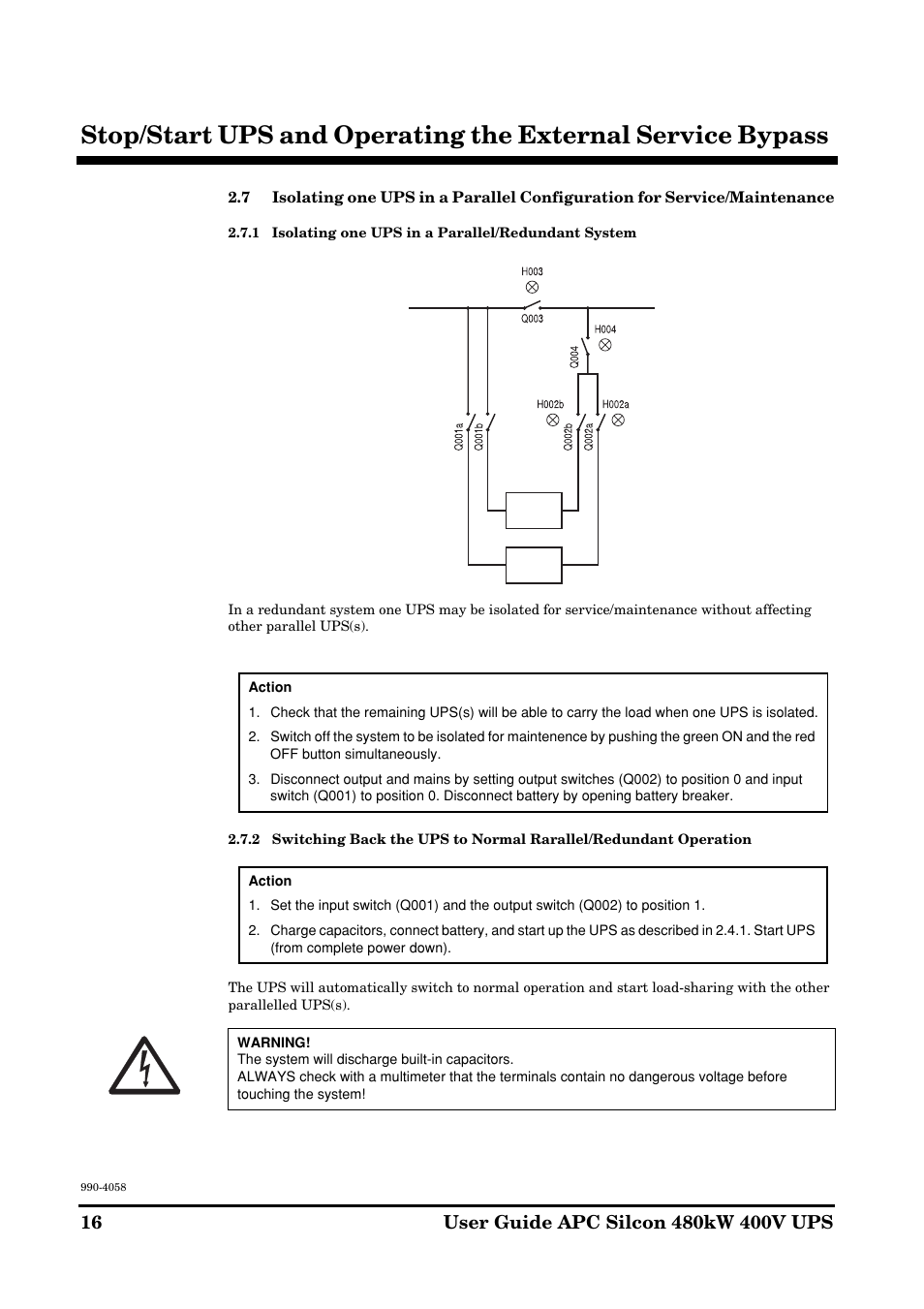 American Power Conversion 480kW400V User Manual | Page 16 / 32