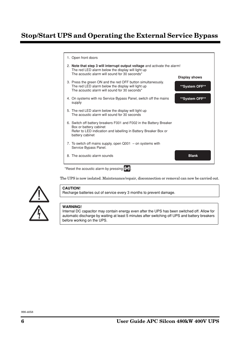 American Power Conversion 480kW400V User Manual | Page 6 / 32